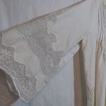 Chelsea and Violet Cream Embroidered Lace Cottage Core Boho Blouse Size L Photo 2