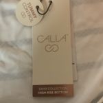 CALIA Women's Asymmetrical Rectangle Trim Swim High Rise Bottoms Size 2XL NWT White Photo 7