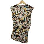 Vince Camuto  Colorful Zebra Ruched Cowl Neck Sleeveless Top L Photo 1