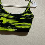 Alphalete Surface Limitless Bra in black lime green stain SMALL Photo 2