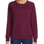 Beyond Yoga Raglan Crew Fleece Sweatshirt In Fig Heather Photo 1