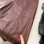 Jason Wu Wide Leg Cropped Faux Leather Trousers Photo 7