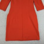 Boden UK 8 US 4P Orange Knit‎ Dress 3/4 Sleeve Career Casual Pockets Photo 5