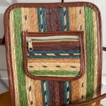 Mexicana colorful raffia crossbody handmade bag Brown Photo 1