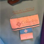 Columbia sportswear Rain Jacket Blue Stars Dots Flowers Hooded Lightweight Photo 8