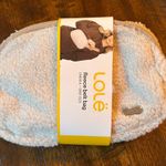 Lole  Beige Fleece Belt Bag 7.5” X 5.25 Zip Up Adjustable Strap Photo 0