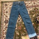 NA-KD  Straight High-Waisted Blue Jeans Photo 0