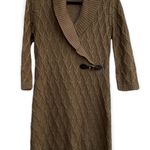 Calvin Klein Basket Weave 3/4 Sleeve Sweater Dress Color Oatmeal Photo 10