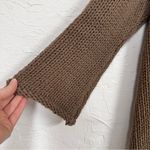 Soft Surroundings  Brown Chunky Knit Oversized Sweater Womens L Lagenlook Fall Photo 1
