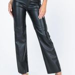 Princess Polly Black Leather Pants Photo 1
