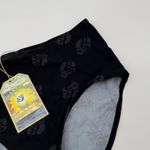 MARGARITAVILLE Bikini Bottoms Size 12 NWT Kenny Flowers Parrot Swim Resort Black Photo 7