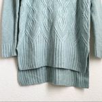 Sonoma  Mint Blue Cable Knit Turtle Neck Pullover Sweater S Photo 7