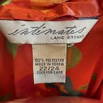 Lane Bryant Intimates Sz 22/24 Orange Silky Sleep Shirt Hawaiian Flower Pajamas Photo 5