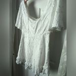 Showpo. Fancy A Spritz Square neck Mini Dress Embroidery floral babydoll size 8 Photo 7