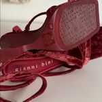 Gianni Bini  Novah Velvet Square Toe
Wedge Sandals NWOT Photo 5