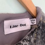 Line and Dot Anthropologie  Frontier Wool Blend Pink Plaid A Line Dress XXS Petite Photo 5