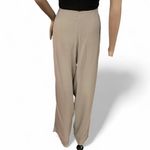 Eileen Fisher 100% Silk Wide-leg Pants Cream Beige Size Large Boho Style EUC Photo 3