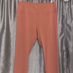 Dip clothing Dip Woman's 2X Ribbed Capri Leggings Orange Gym Workout Yoga Photo 0