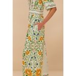 Farm Rio Off-White Folk Floral Lenzing™ Ecovero™ Euroflax™ Jumpsuit Photo 2