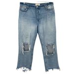 We The Free  Maggie High Rise Straight Leg Distressed Jeans Photo 2