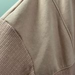 Pilcro Mixed Rib Sweatshirt Size Medium. Neutral Pink, Casual, School Boho Pink Photo 5