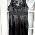 Walter Baker  Black Cocktail Lace Satin Mini Dress Women's Size Medium Photo 0