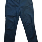 Boden Capri Dress Pants Navy Trousers Women's Size 12R Cropped‎ Workwear Cotton Blue Photo 0