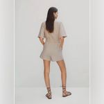 Mango  Beige Short-Sleeve Romper Photo 2