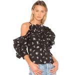 Rebecca Taylor ✨ Off Shoulder Floral Print Sz 6 Top✨ Photo 2