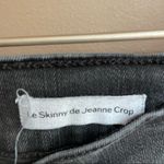 frame denim Frame Le Skinny De Jeanne Triangle Hem Crop Skinny Jeans In Black Tull Size 28 Photo 5