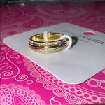 Pura Vida  ring Gold & Turquoise style stackable wave figet NEW size 8 Photo 2