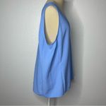 Nordstrom Size Large Basic Lightweight Top Solid Blue Photo 5