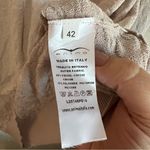 Animo Solei Made In Italy Mauve Beige Equestrian Long Sleeve V Neck Sweater Photo 6