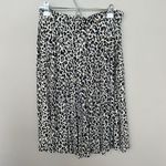 J.Crew  Pleated Leopard Midi Skirt Size 8 Photo 2