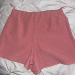 ZARA Pink Linen Blend Shorts Photo 3