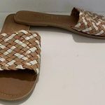 Anthropologie  Matisse Saltwater Tan White Woven Sandals 10 Leather SEE PHOTOS Photo 0
