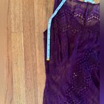 Sundance  100% Silk Embroidered Wine Slip Maxi Dress size 6 boho resort‎ coastal Photo 10