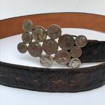 Regina Maree Rare Vintage  American Coin Quarter Dime Leather Belt Accessories Photo 3