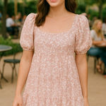 Altar'd State Altar’d State Tullabee Pink Floral Mini Dress Size Large Photo 0