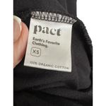 Pact  Organic Cotton Open Back Sweatshirt‎ Women's Size XS Black Pocket #J3-5 Photo 5