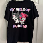 Sanrio My Melody & Kuromi Graphic Tee (M) – Black Kawaii Pastel Goth Style Photo 0