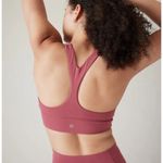 Athleta New XS Transcend Plunge Sports Bra Small D-DD Berry Rose Red nwt Photo 2