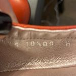 Salvatore Ferragamo  Orange-Red Silver Emblem - Size 10.5 Photo 8