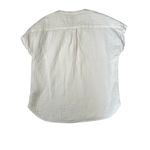 Faherty Dream White Cotton Gauze Desmond Shirt Top Sz S Women Photo 5