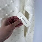 Willow Glenn Ivory Sweater Dress XS Turtleneck Long Sleeve Knit Textured Dot NWT White Photo 2