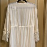 Solitaire Lace White Long Sleeve Cover Up Photo 4