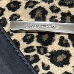 Evan Picone Cream Black Tan Leopard Velvet Shoulder Purse Photo 1