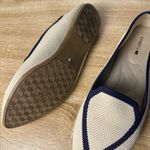 Birdies  Blackbird Eggshell Washable Navy Knit Point Toe Slip Flats Shoes Sz 8.5 Photo 7