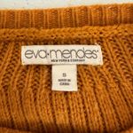 Ribbed Knit Sweater Dress Ochre Mustard Size Small Alpaca Blend Casual Cozy Orange Photo 4