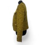 Michael Kors | 2 | Women's Bouclé Military Tweed Wool Jacket Gold Button Blazer Photo 4